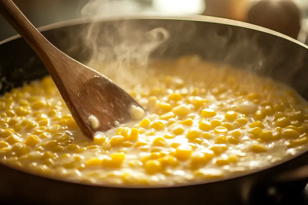 preparation of cream corn