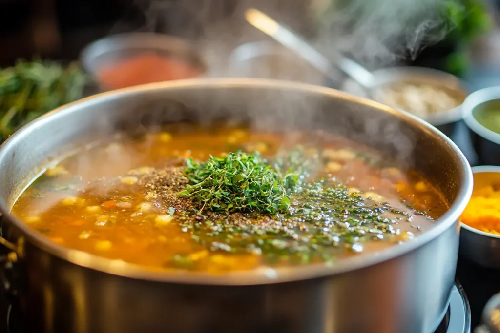secret ingredient in soup herbs