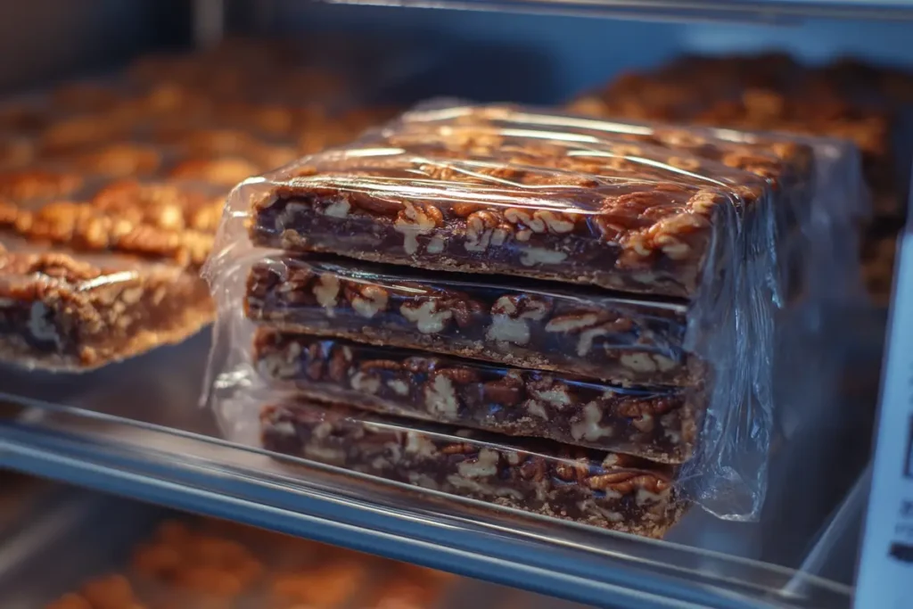 Freezing pecan pie bars