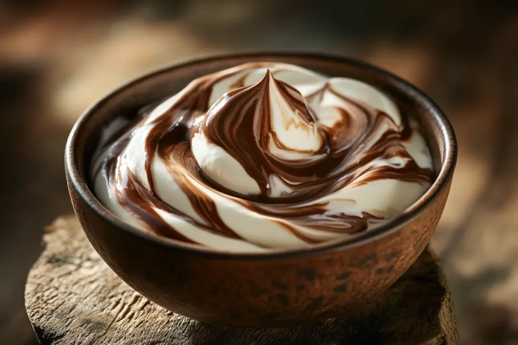 Chocolate sour cream topping variation