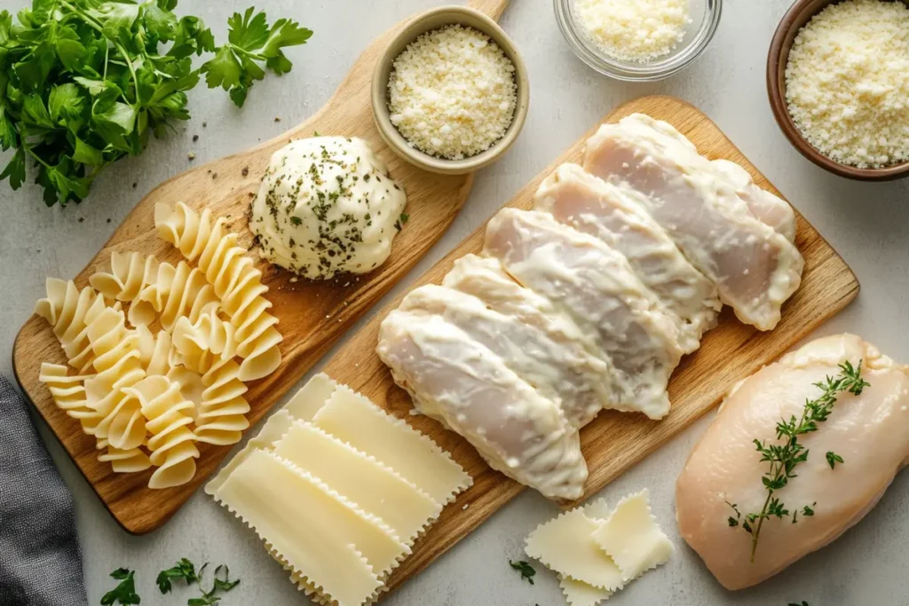 chicken alfredo lasagna ingredients