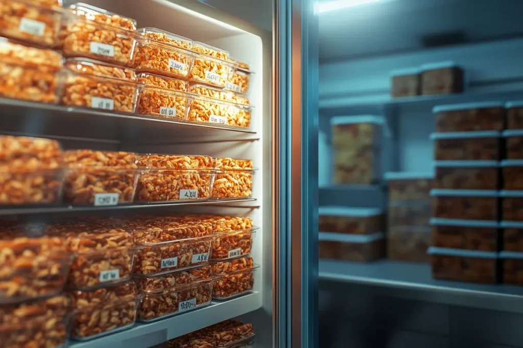 How long can you freeze pecan bars in containers