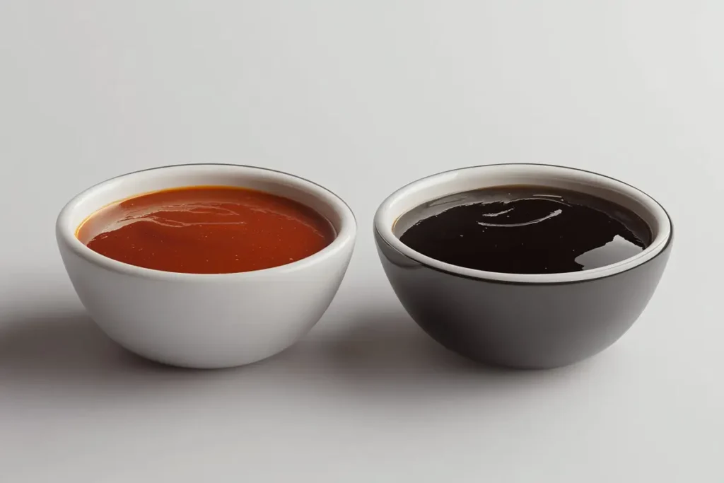 Comparing sweet sauce to teriyaki