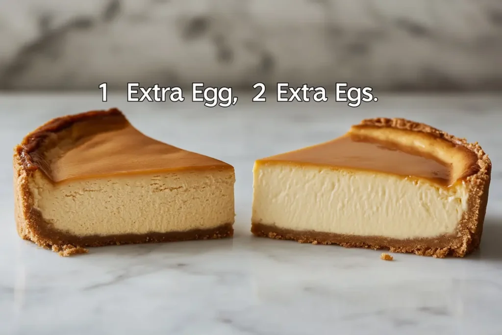 cheesecake with extra egg