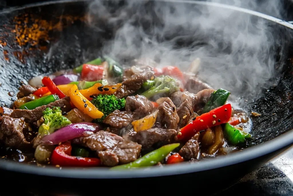 Stir-fry with Chinese black pepper sauce