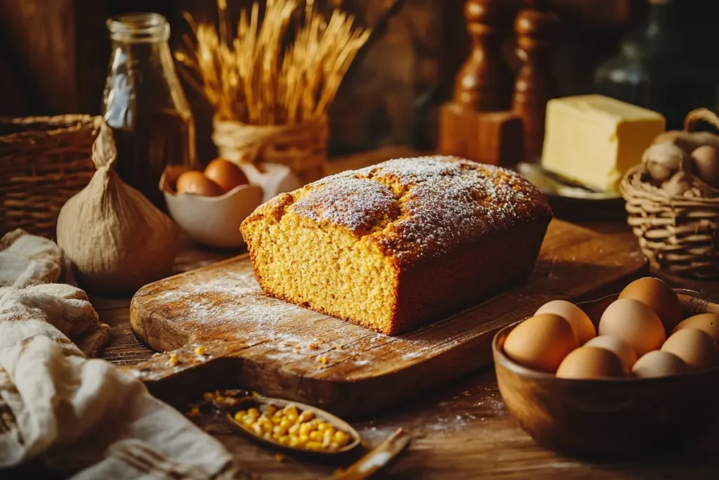 Homemade cornbread for dressing