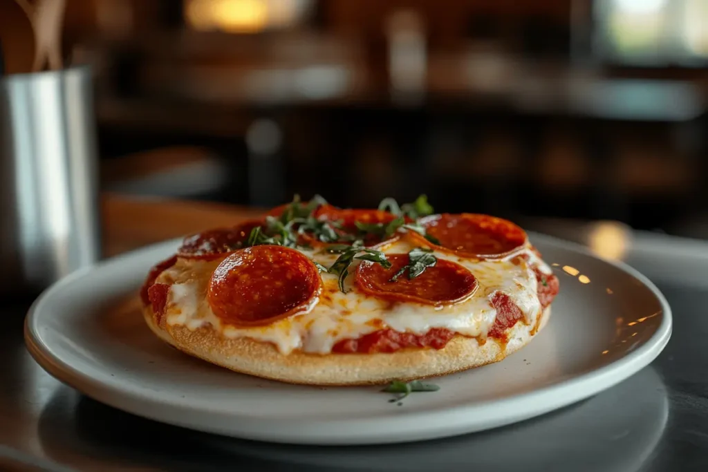 Pizza and English muffin fusion